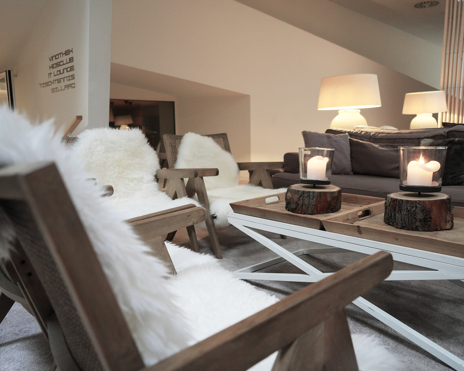 Lobby des Hotel Tannenhof im Allgäu