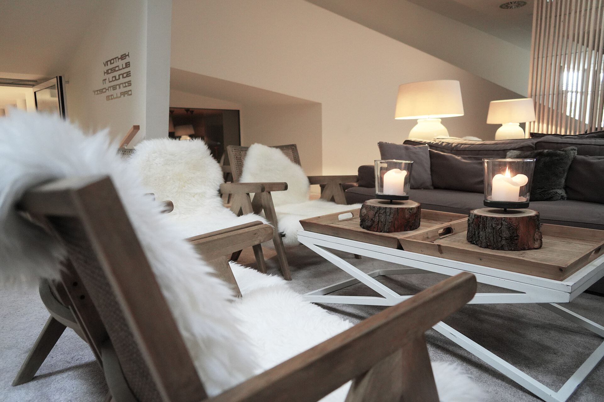 Lobby des Hotel Tannenhof im Allgäu