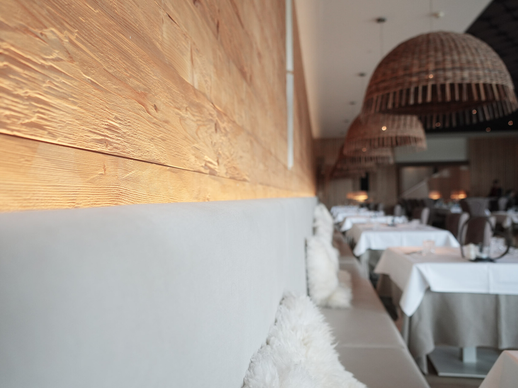 Blick ins Restaurant Tannenhof