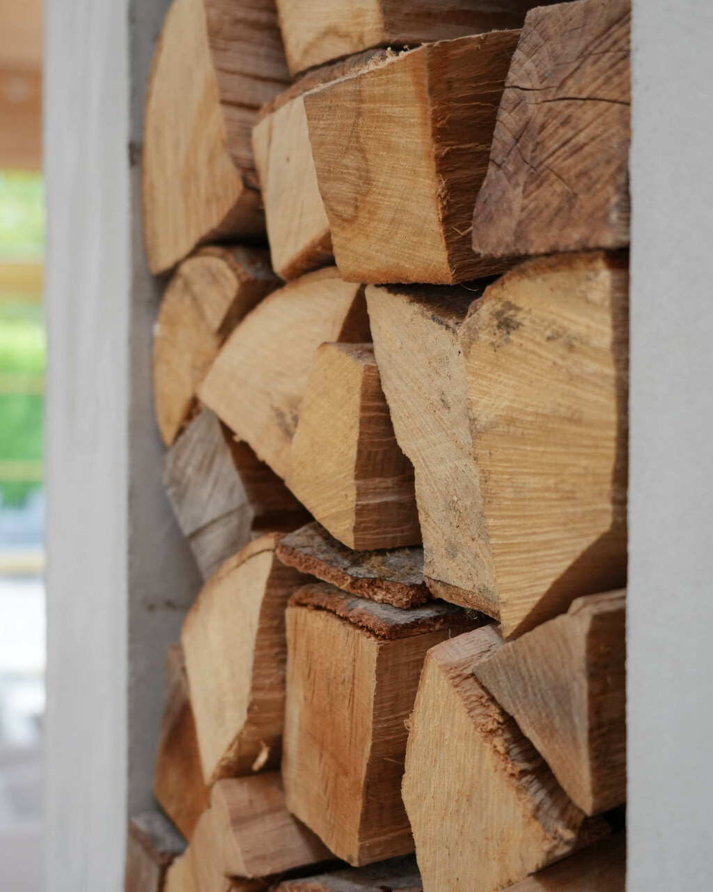 Holz im Restaurant Rosenkuppel