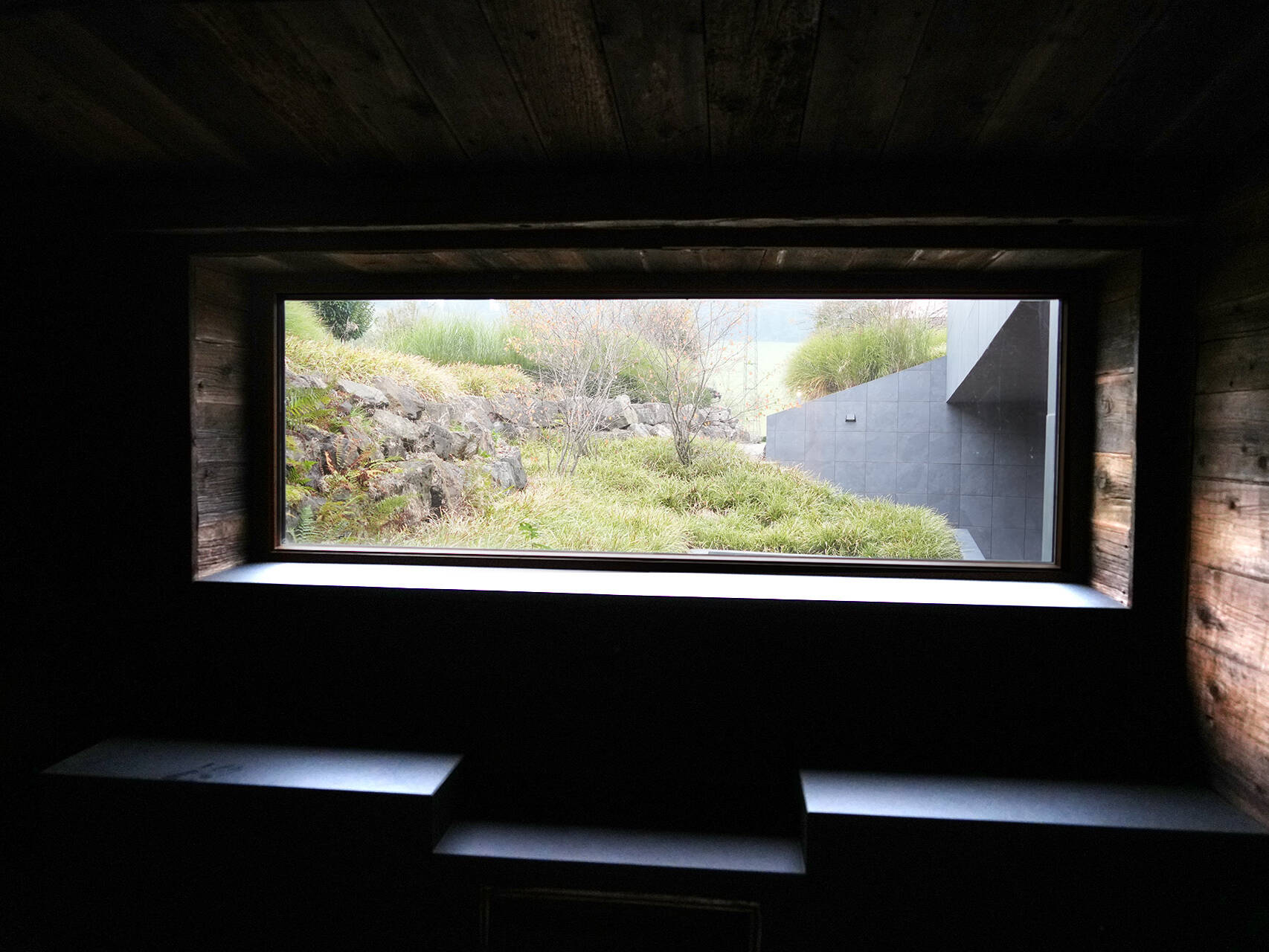 Blick aus der Sauna im Wellnesshotel Tannenhof Resort Sport & Spa